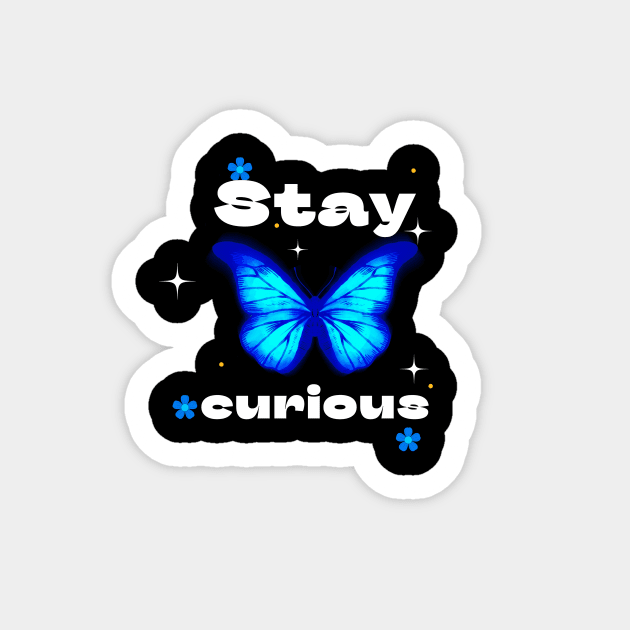 Stay curious Sticker by Aesthetic art designs 